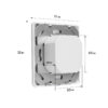 rz022 interrutor do sensor de ocupação de vagas dimensão