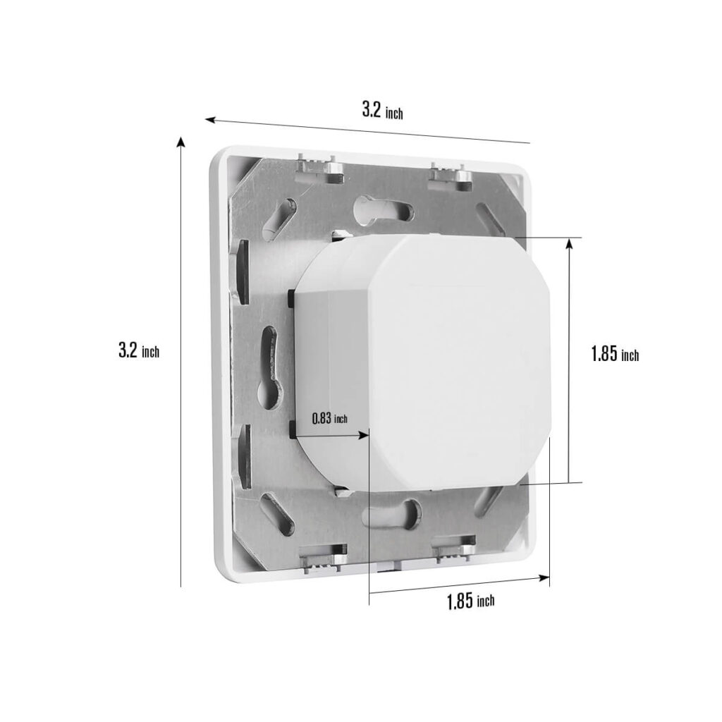 Dimensi sakelar sensor kekosongan hunian rz022