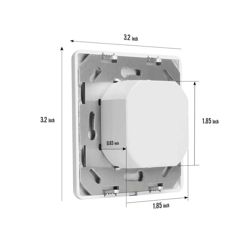 rz022 interruptor de sensor de ocupación de vacantes dimensión