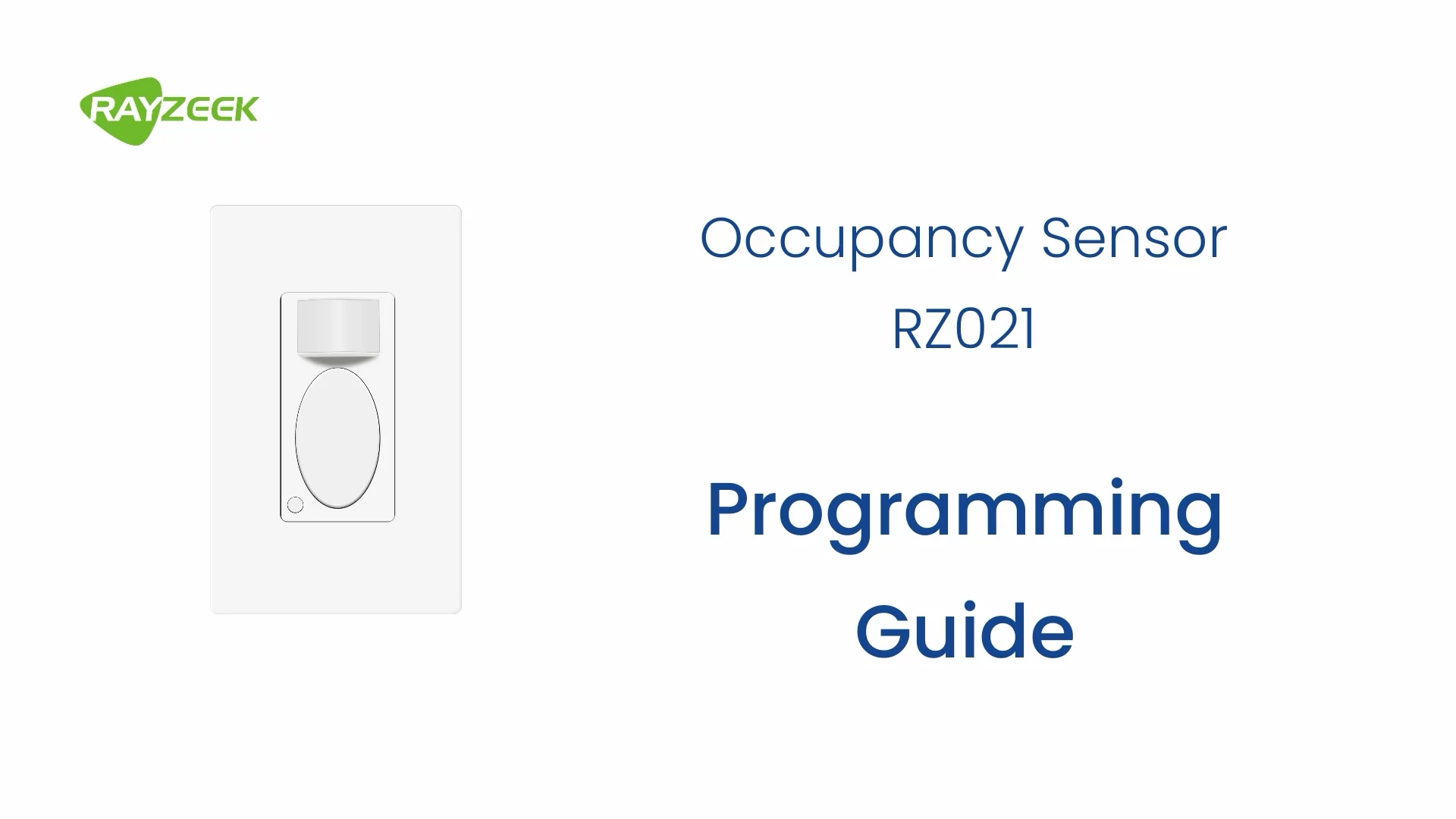Occupancy / Vacancy / Manual Motion Sensor Switch, No Neutral Required