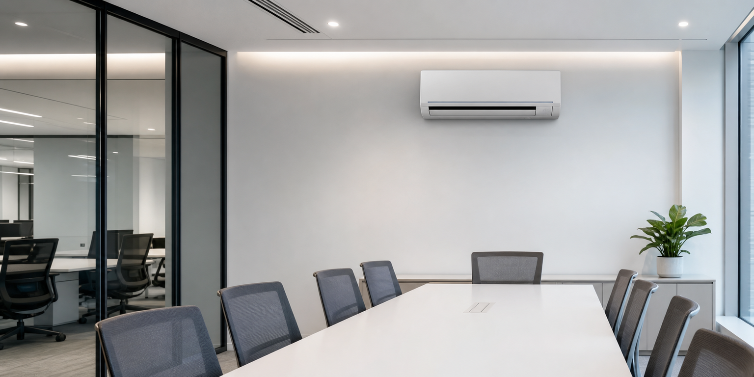 Unoccupied indoor room with split AC for occupancy-aware energy saving