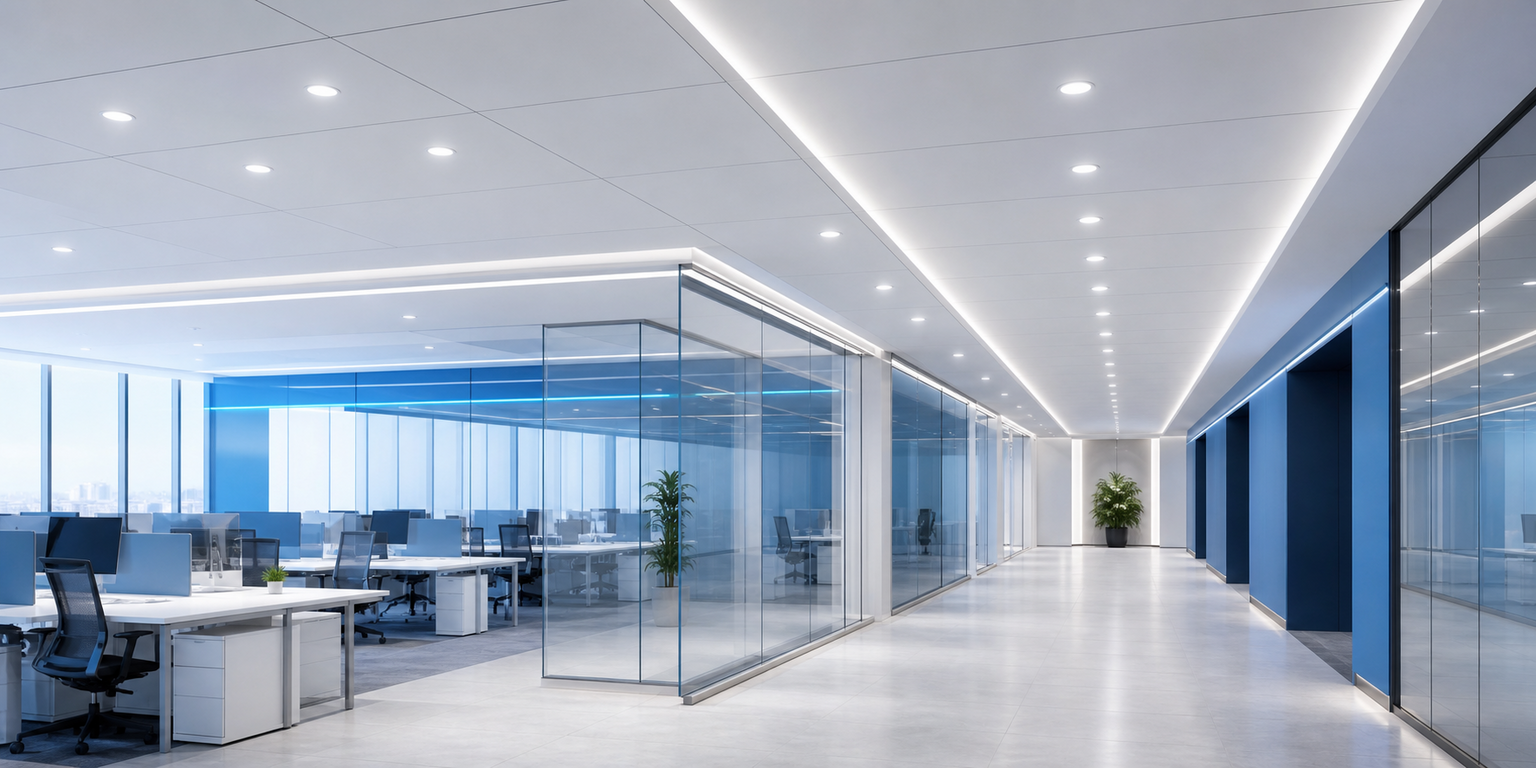 Indoor ceiling mount occupancy sensor for office lighting control