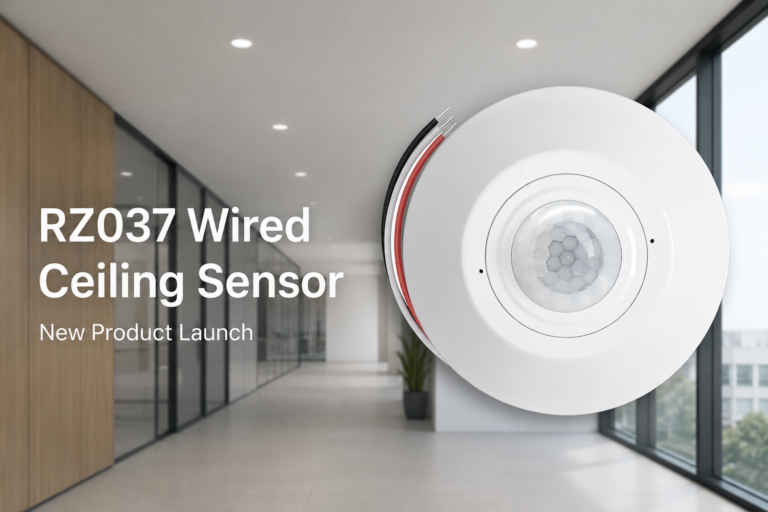 RZ037 wired ceiling occupancy sensor new product launch image