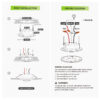 RZ038 AC line voltage wiring and spring clip installation diagram