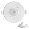 RZ038 recessed ceiling PIR motion sensor top and side view
